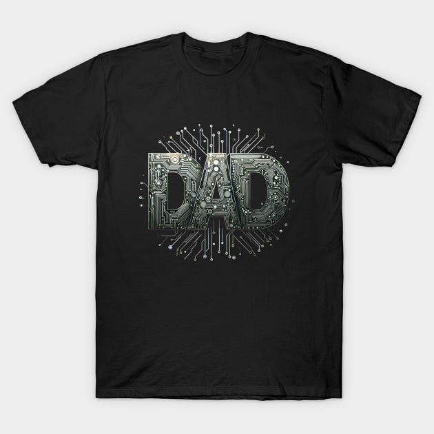 Cool and Stylish Tech Gift for Father T-Shirt by Teeport